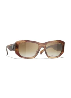 Rechteckige Sonnenbrille