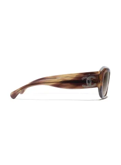 Rechteckige Sonnenbrille