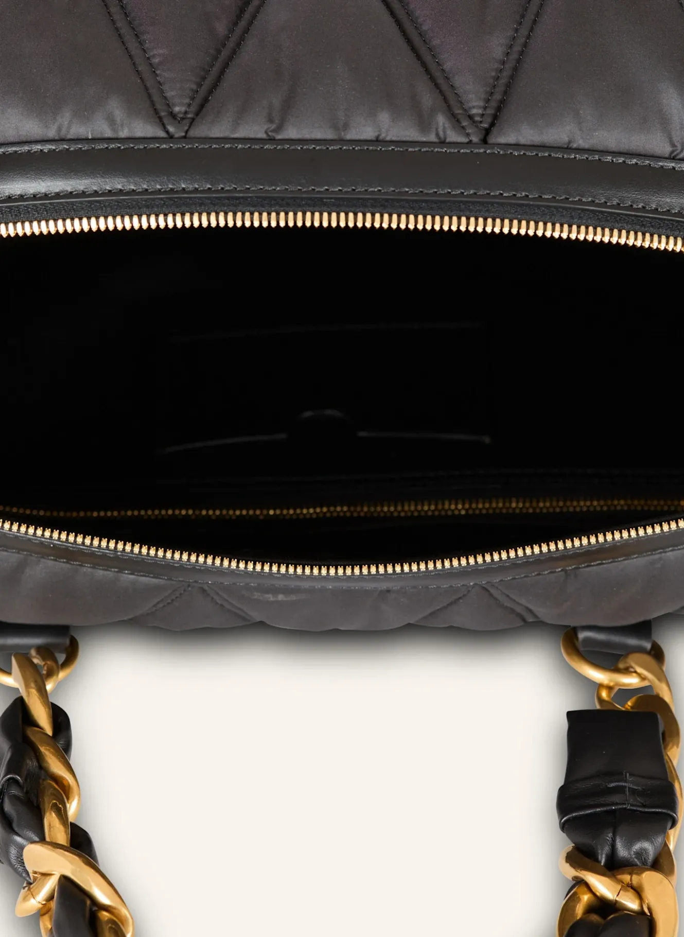 Reisetasche aus gestepptem Nylon mit Diamond-Muster