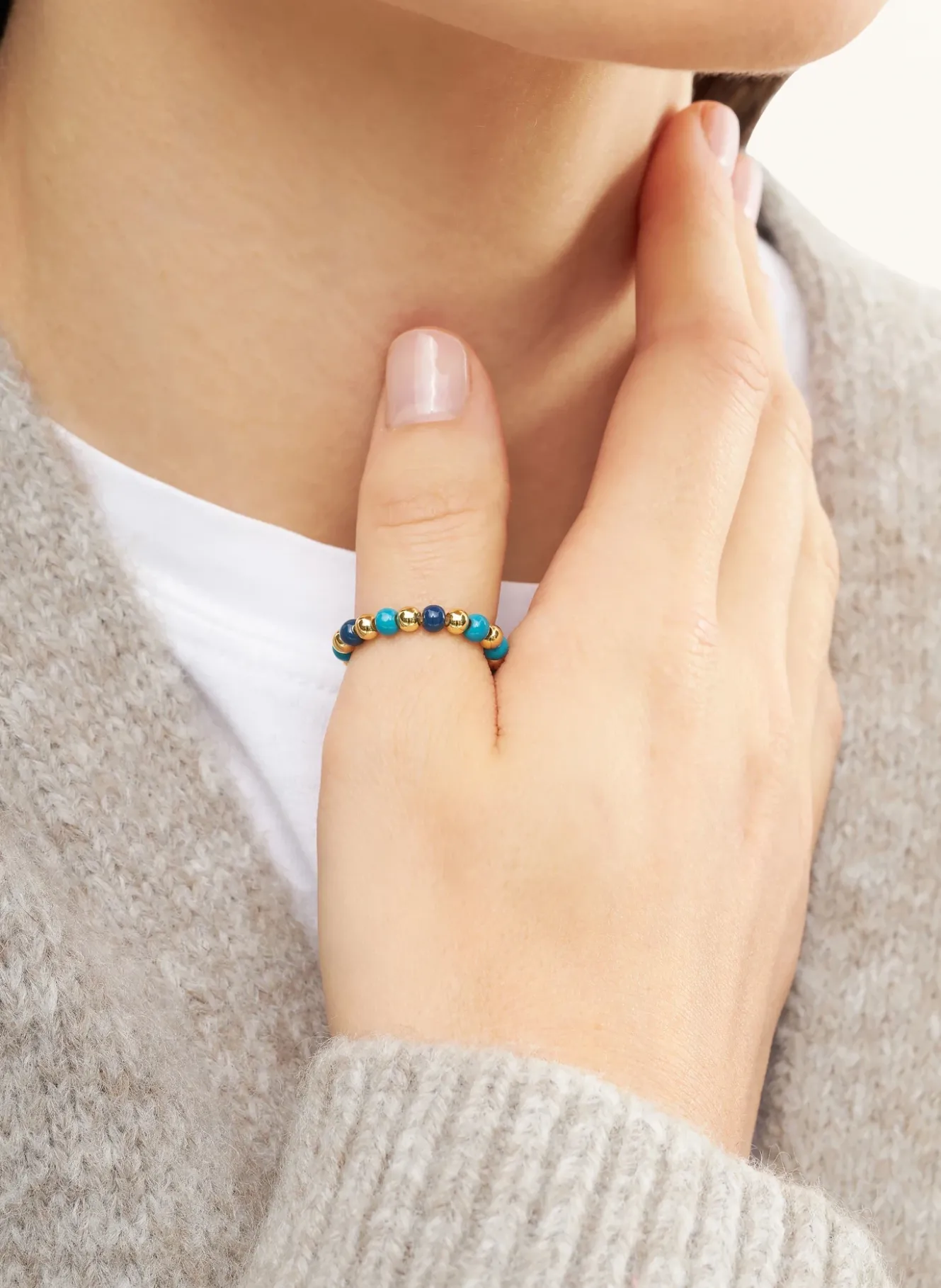 Ring COLOR BALL BEADS