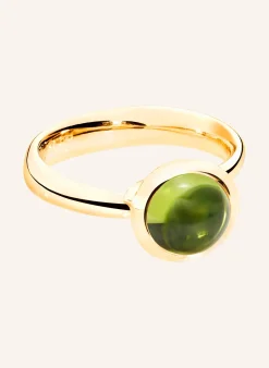 Ring RING BOUTON SMALL PERIDOT aus 18K Gelbgold mit Peridot