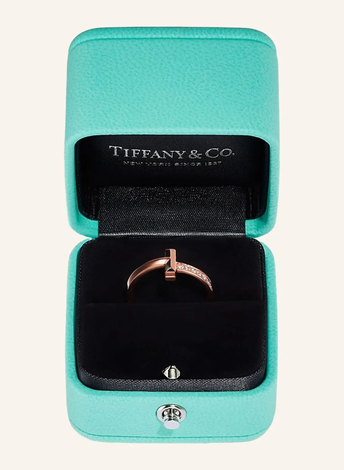Ring TIFFANY T T ONE aus 18Karat Roségold mit Pavé-Diamanten