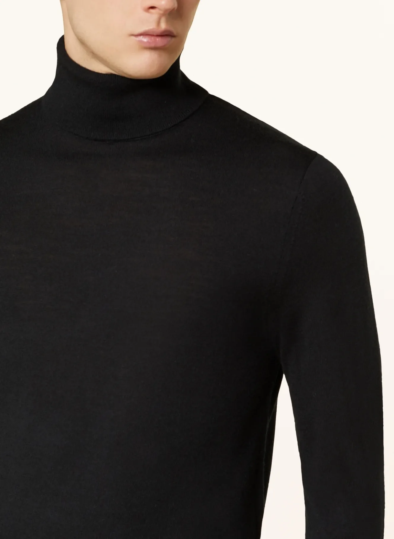 Rollkragenpullover CAINE aus Merinowolle