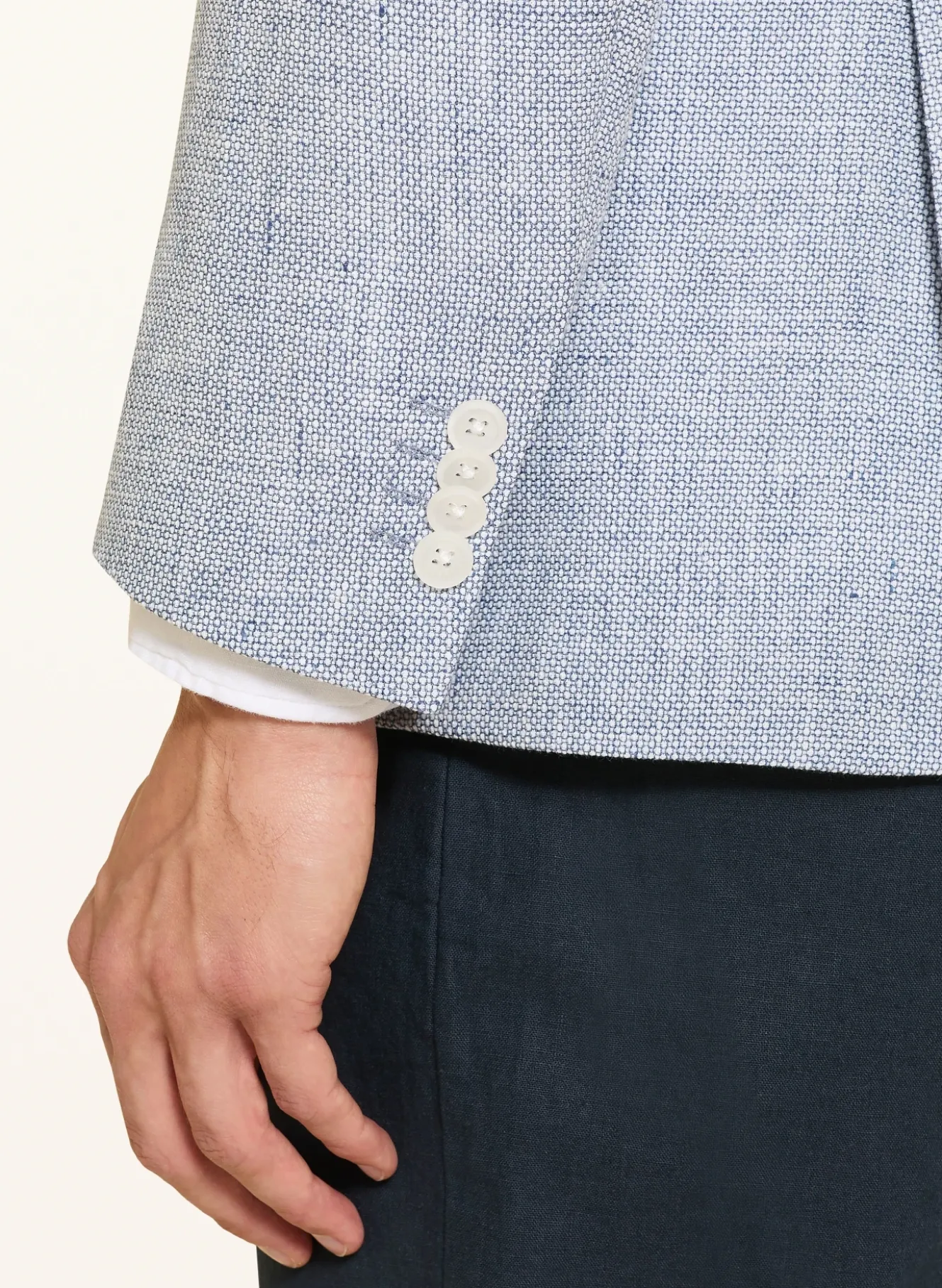 Sakko HUTSON Regular Fit mit Leinen