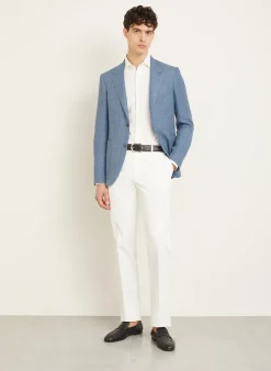 Sakko mit Leinen Slim Fit