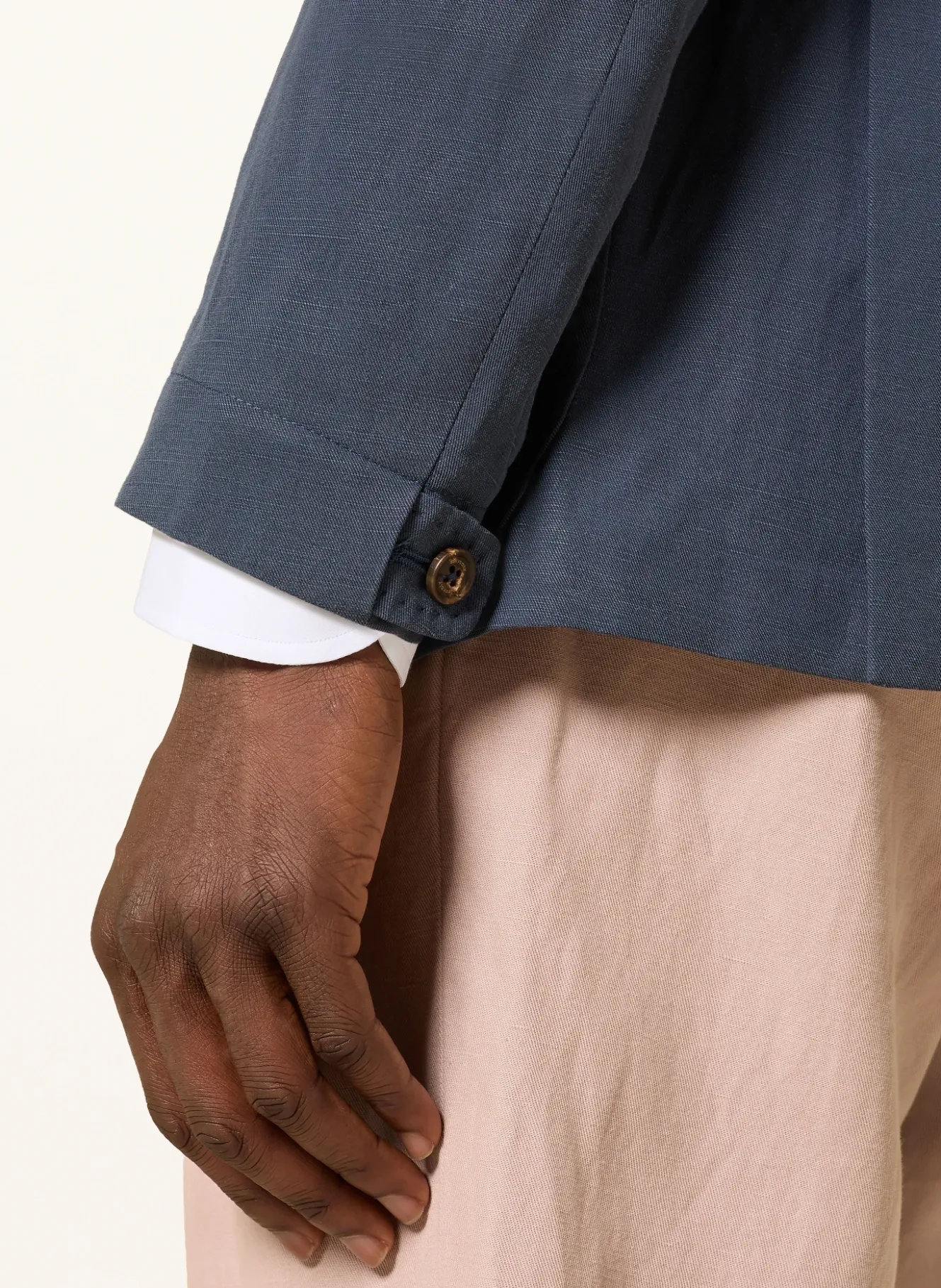 Sakko Slim Fit mit Leinen