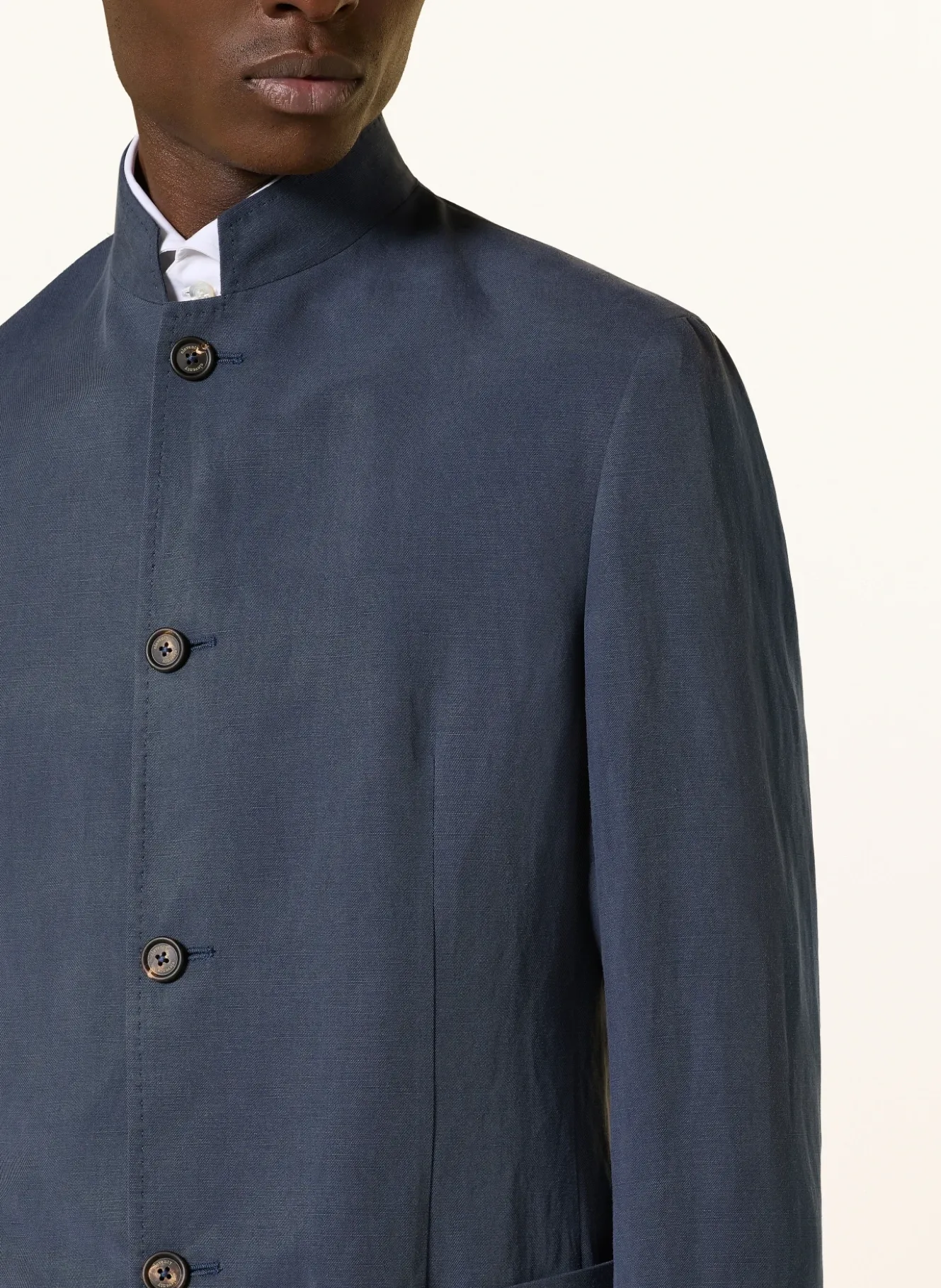 Sakko Slim Fit mit Leinen