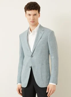 Sakko Slim Fit mit Leinen