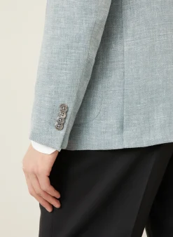 Sakko Slim Fit mit Leinen