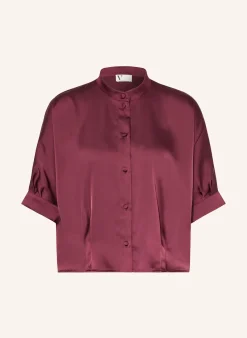 Satinbluse mit 3/4-Arm