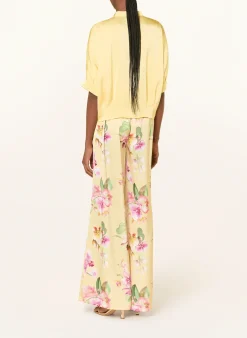 Satinbluse mit 3/4-Arm