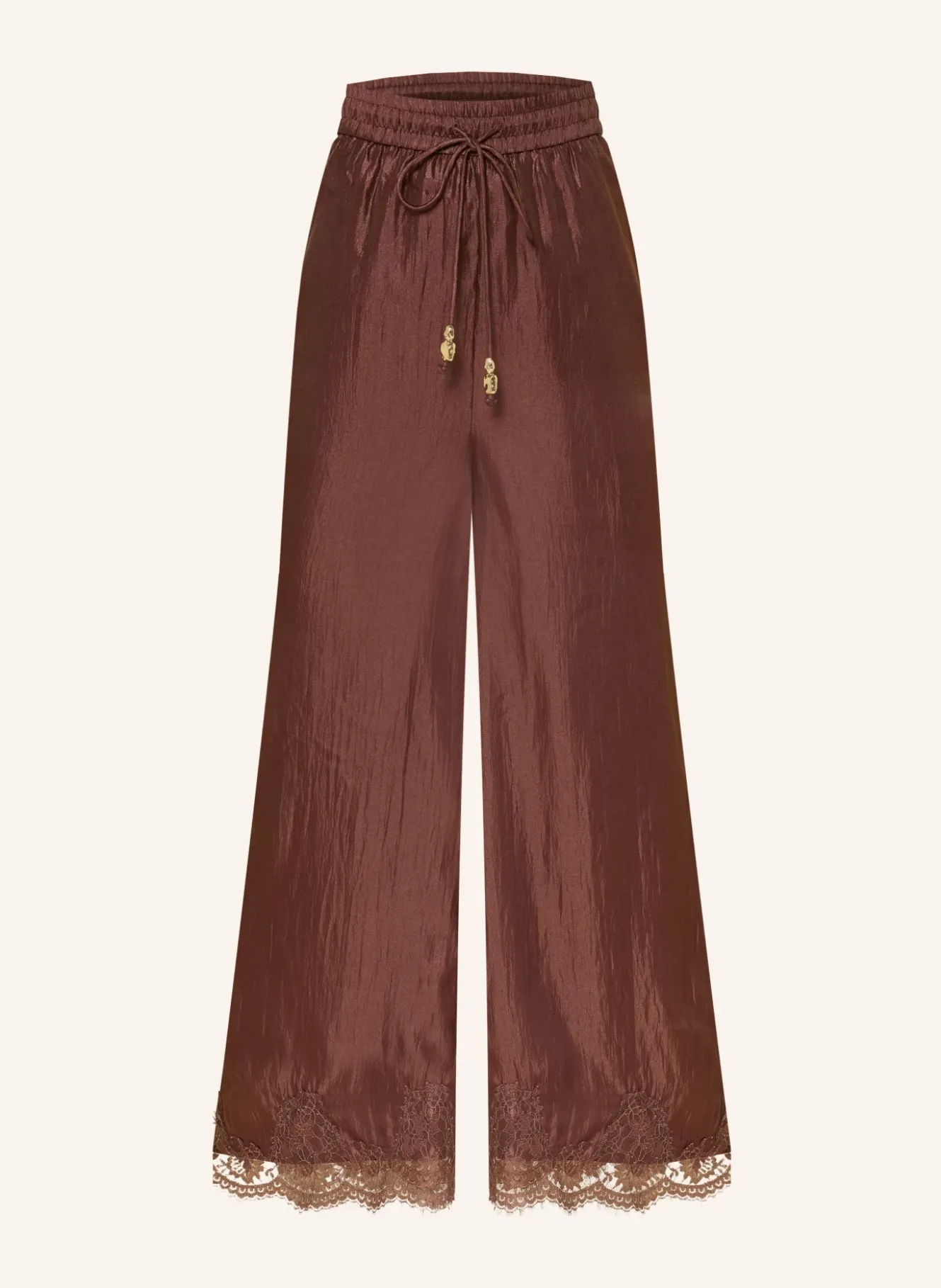 Satinhose OPHELIA mit Spitze