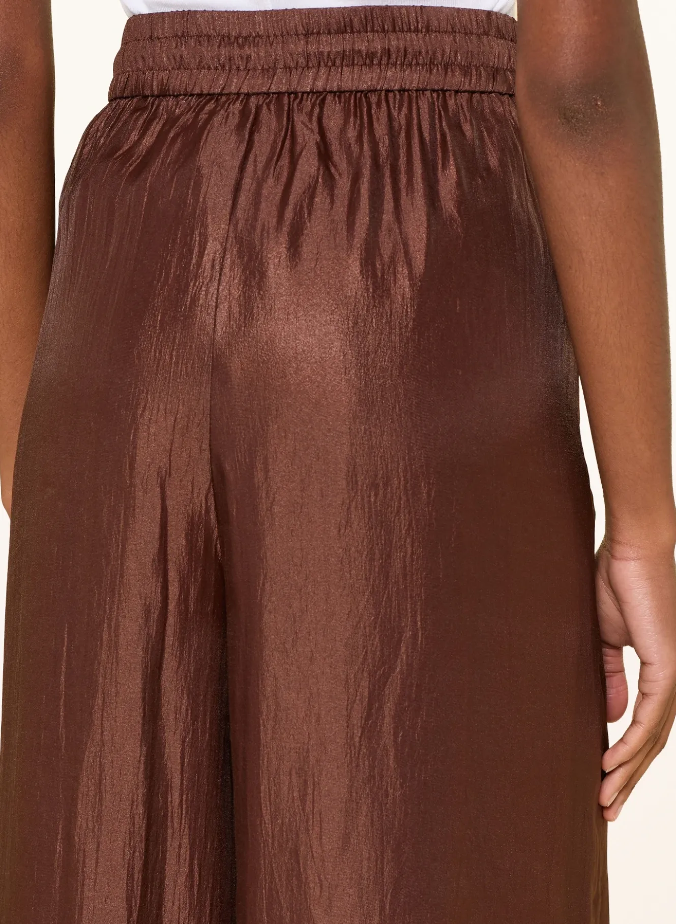 Satinhose OPHELIA mit Spitze