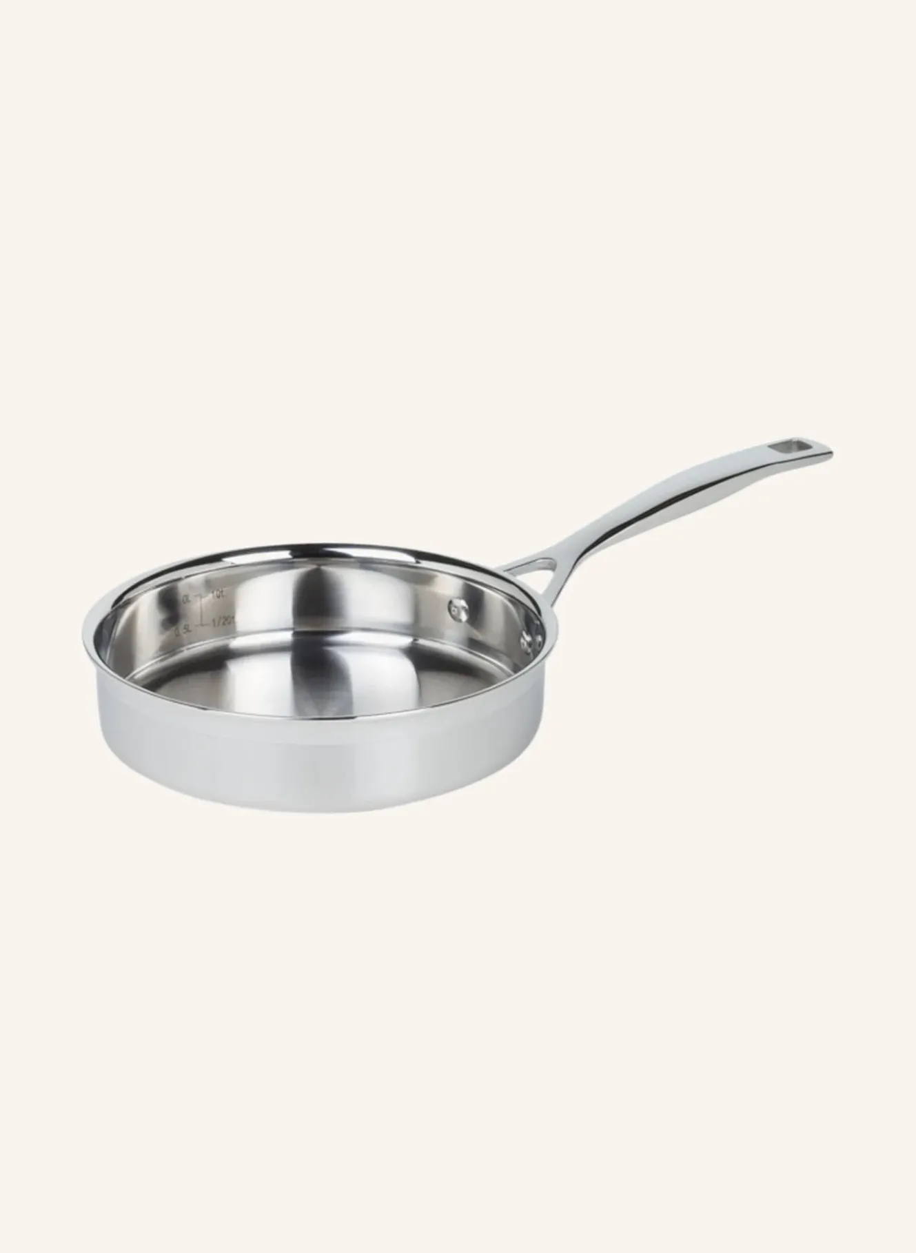 Sauté-Pfanne 3-ply mit Pochiereinsatz und Glasdeckel