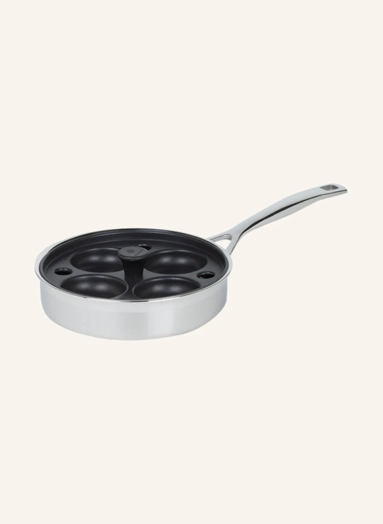 Sauté-Pfanne 3-ply mit Pochiereinsatz und Glasdeckel