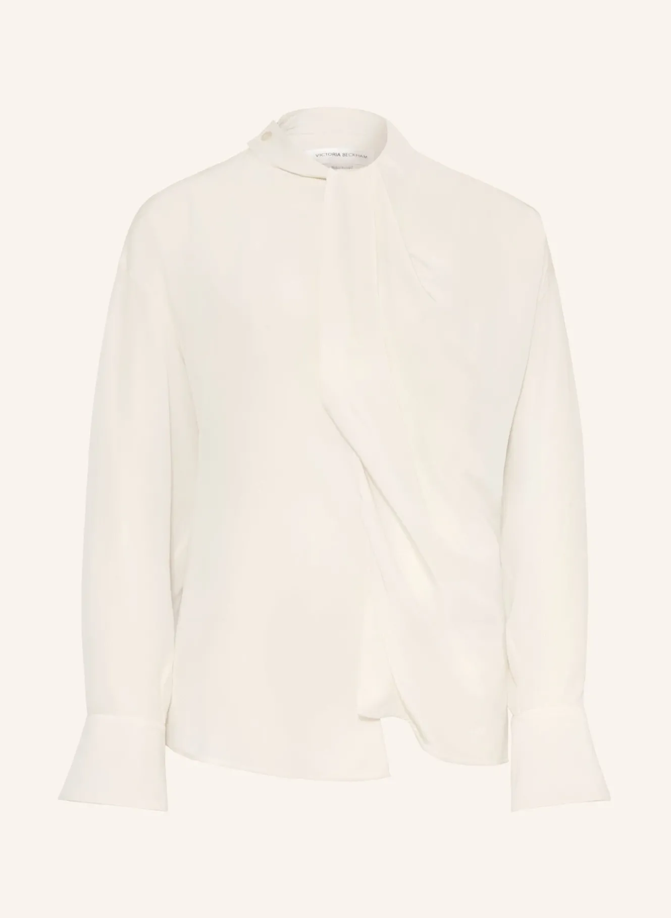Schluppenbluse aus Seide mit Cut-out