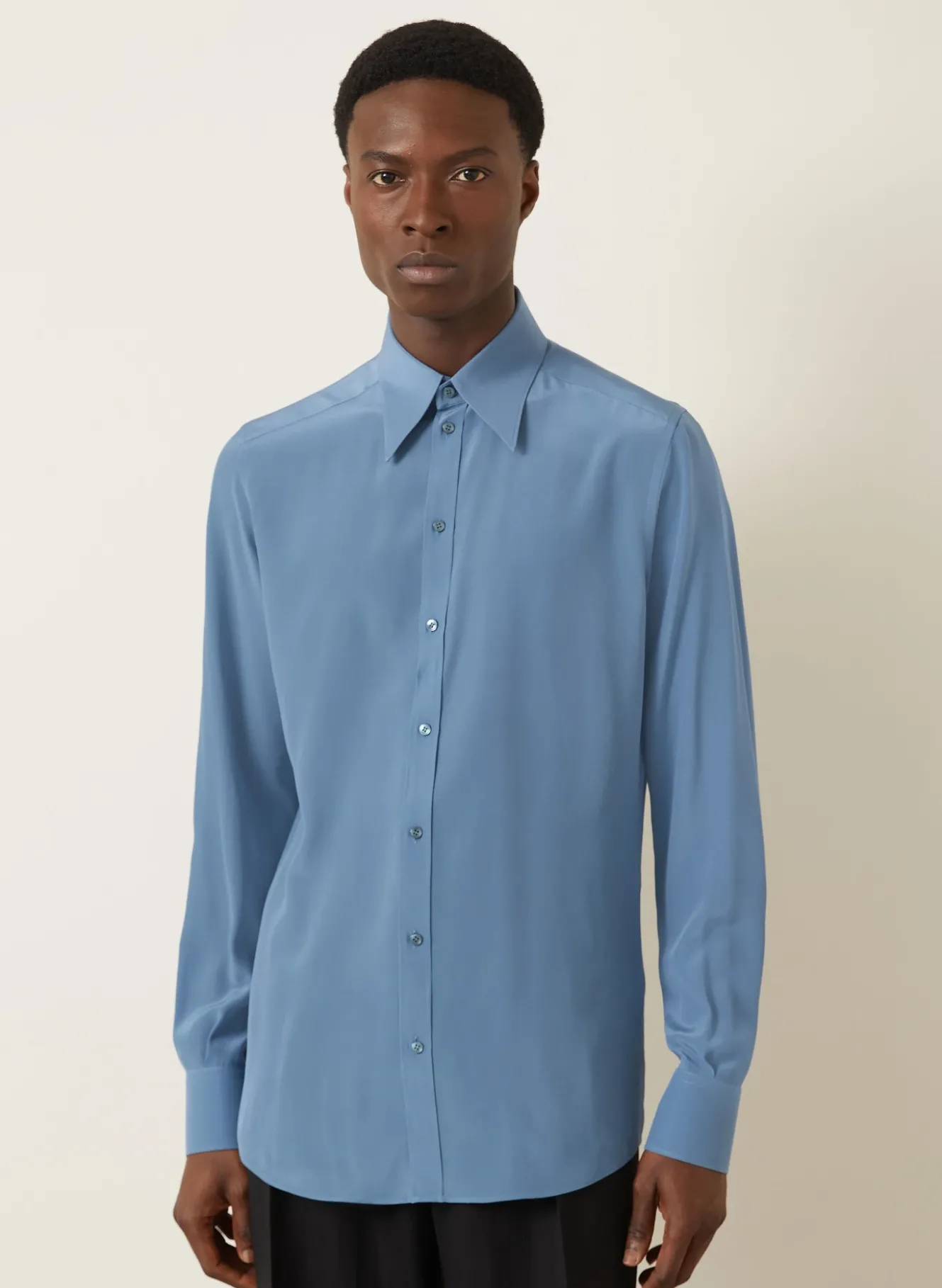 Seidenhemd Slim Fit