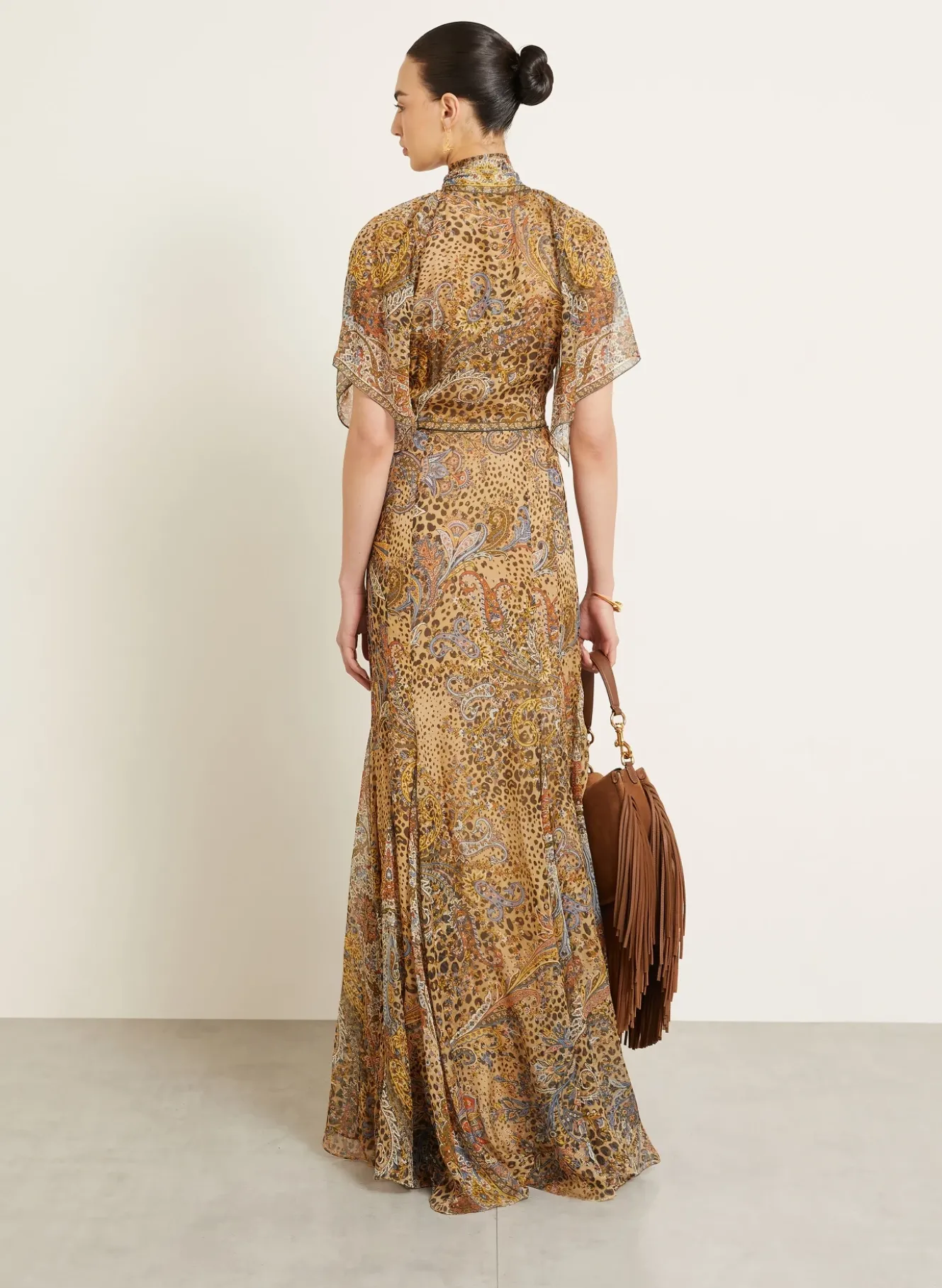 Seidenkleid mit Schluppe