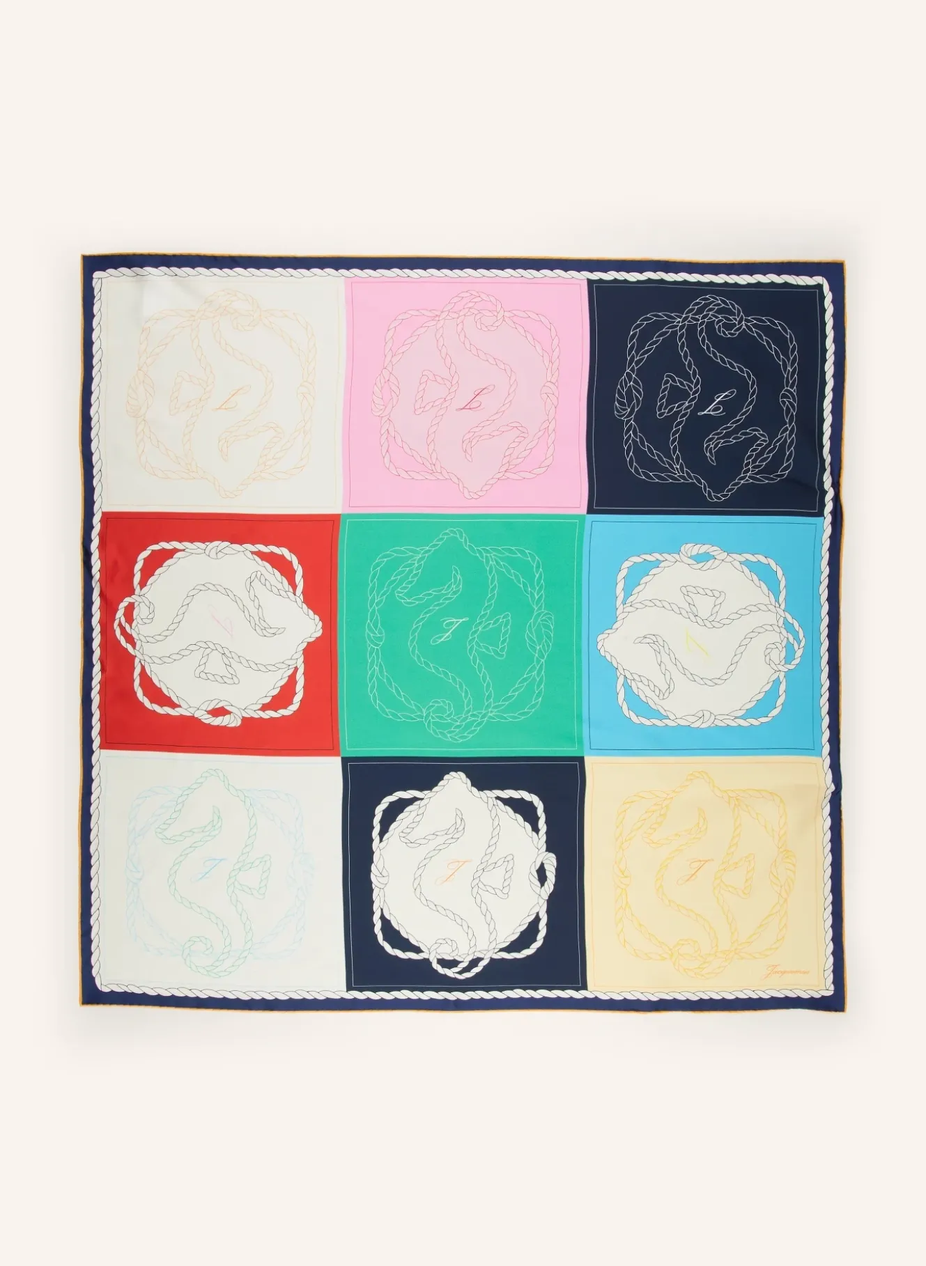 Seidentuch LE FOULARD À RAYURES