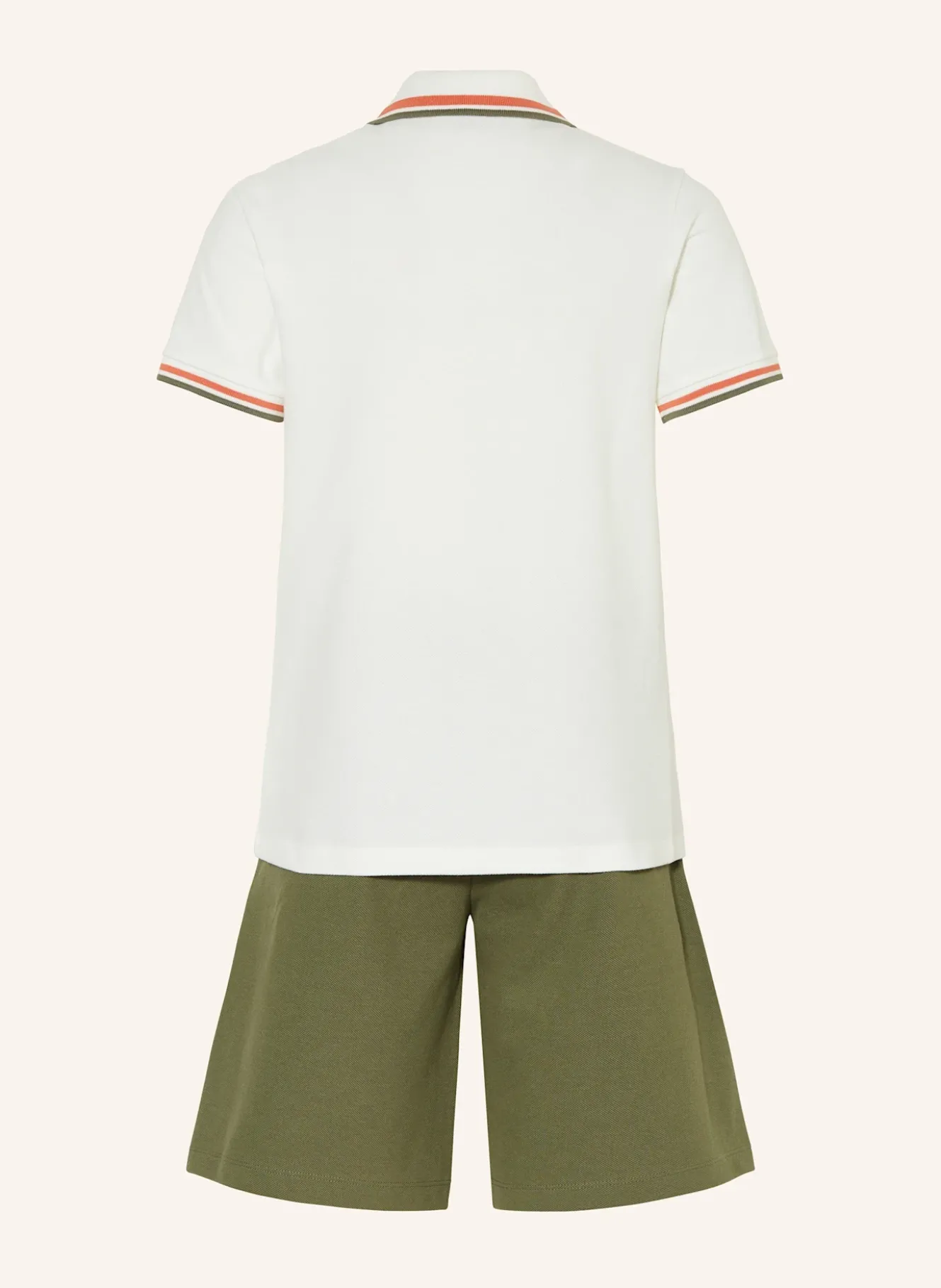 Set: Piqué-Poloshirt und Piqué-Shorts