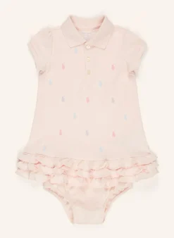 Set: Polokleid mit Rüschen und Hose