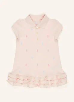 Set: Polokleid mit Rüschen und Hose