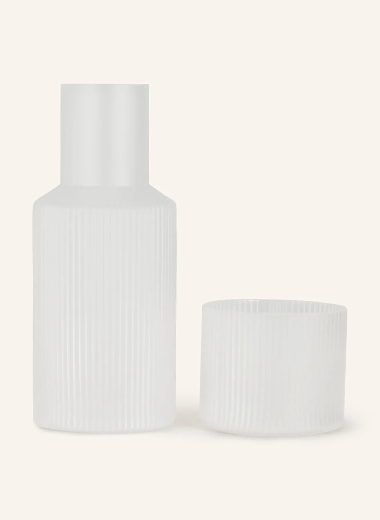Set RIPPLE SMALL: Karaffe und Glas
