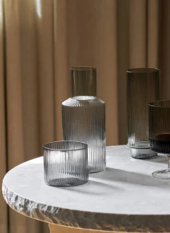 Set RIPPLE SMALL: Karaffe und Glas