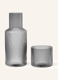 Set RIPPLE SMALL: Karaffe und Glas