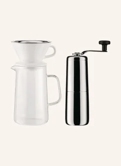 Set SLOW COFFEE: Kaffeemühle, Karaffe und Filterhalter
