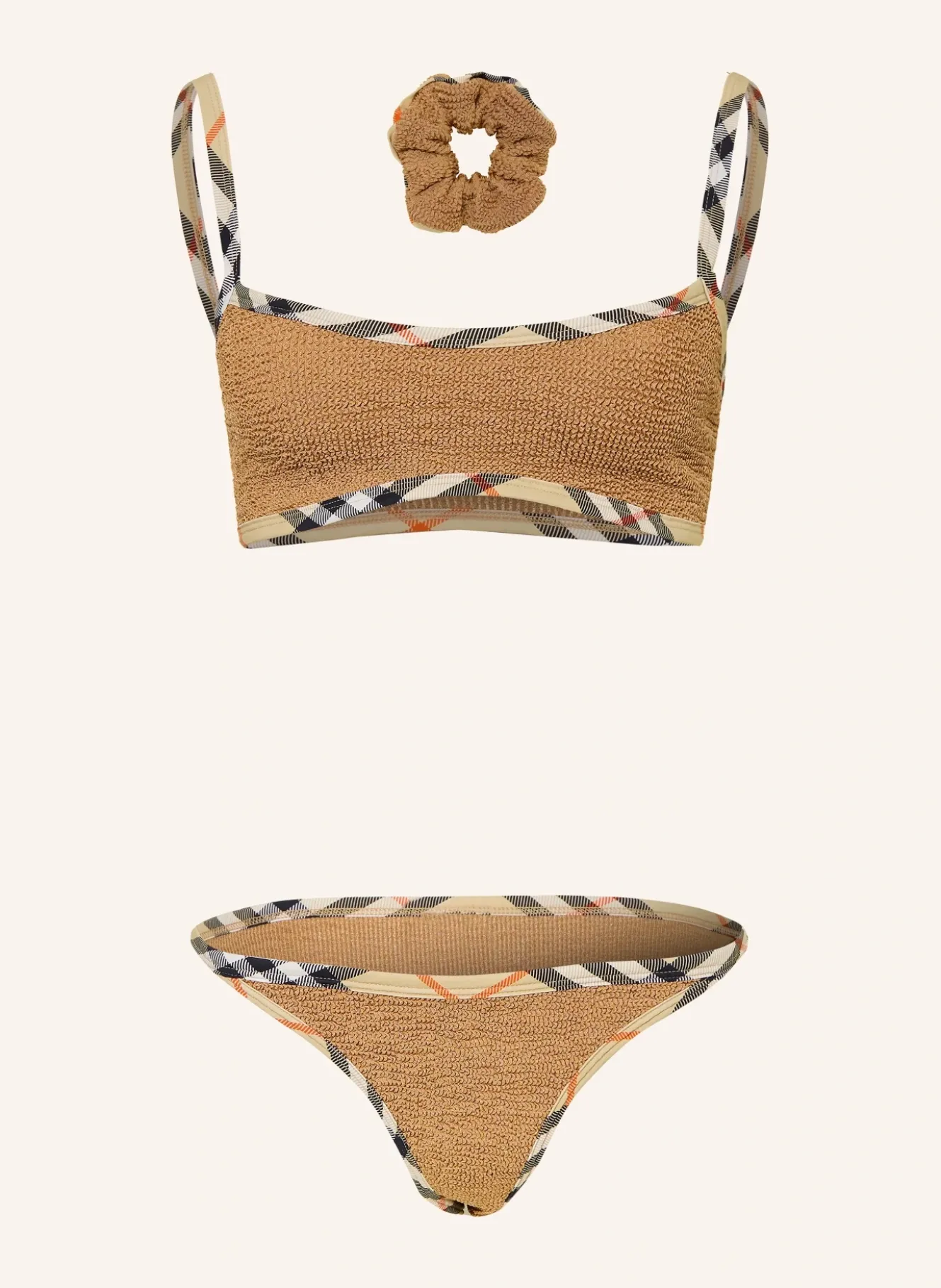 Set TYLER: Bustier-Bikini und Haargummi