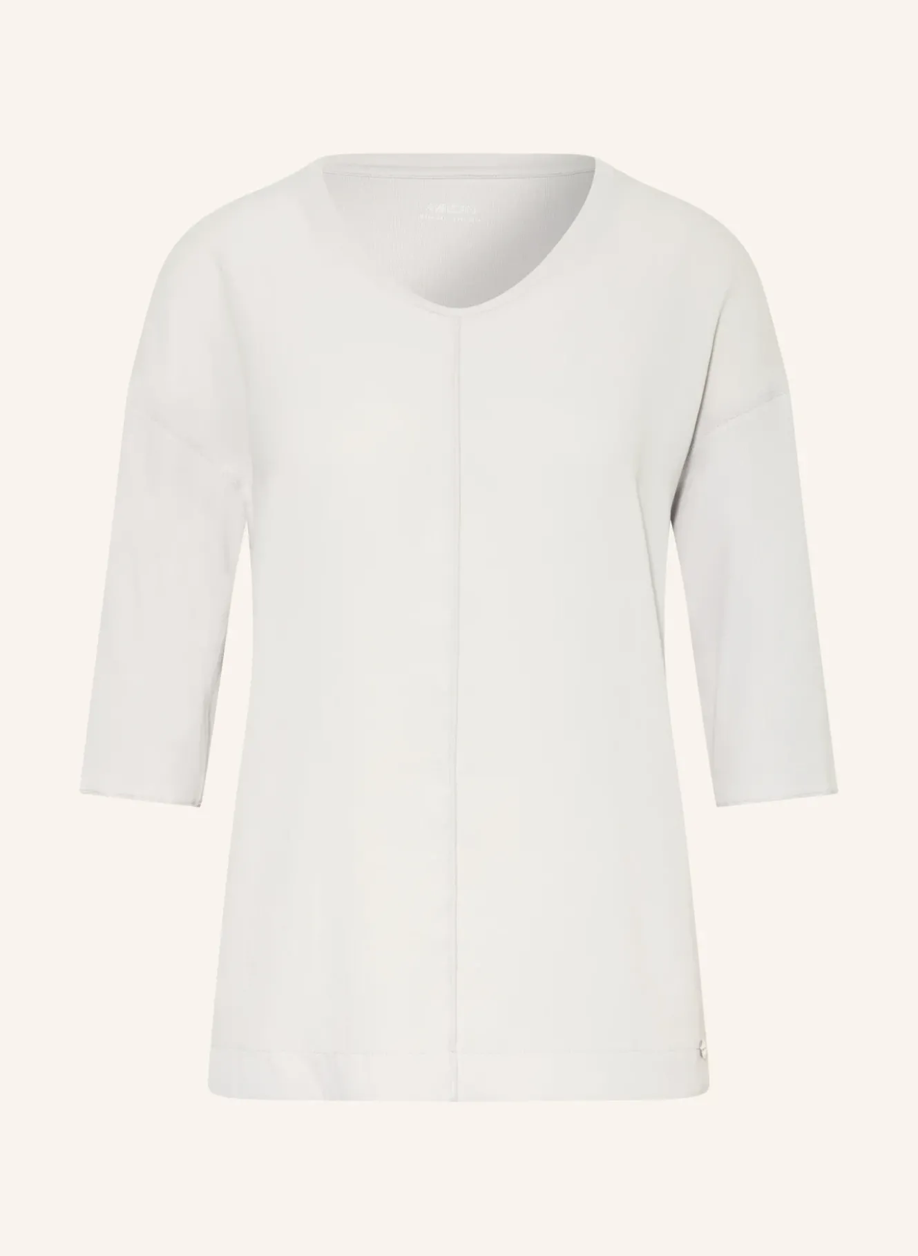 Shirt im Materialmix mit 3/4-Arm