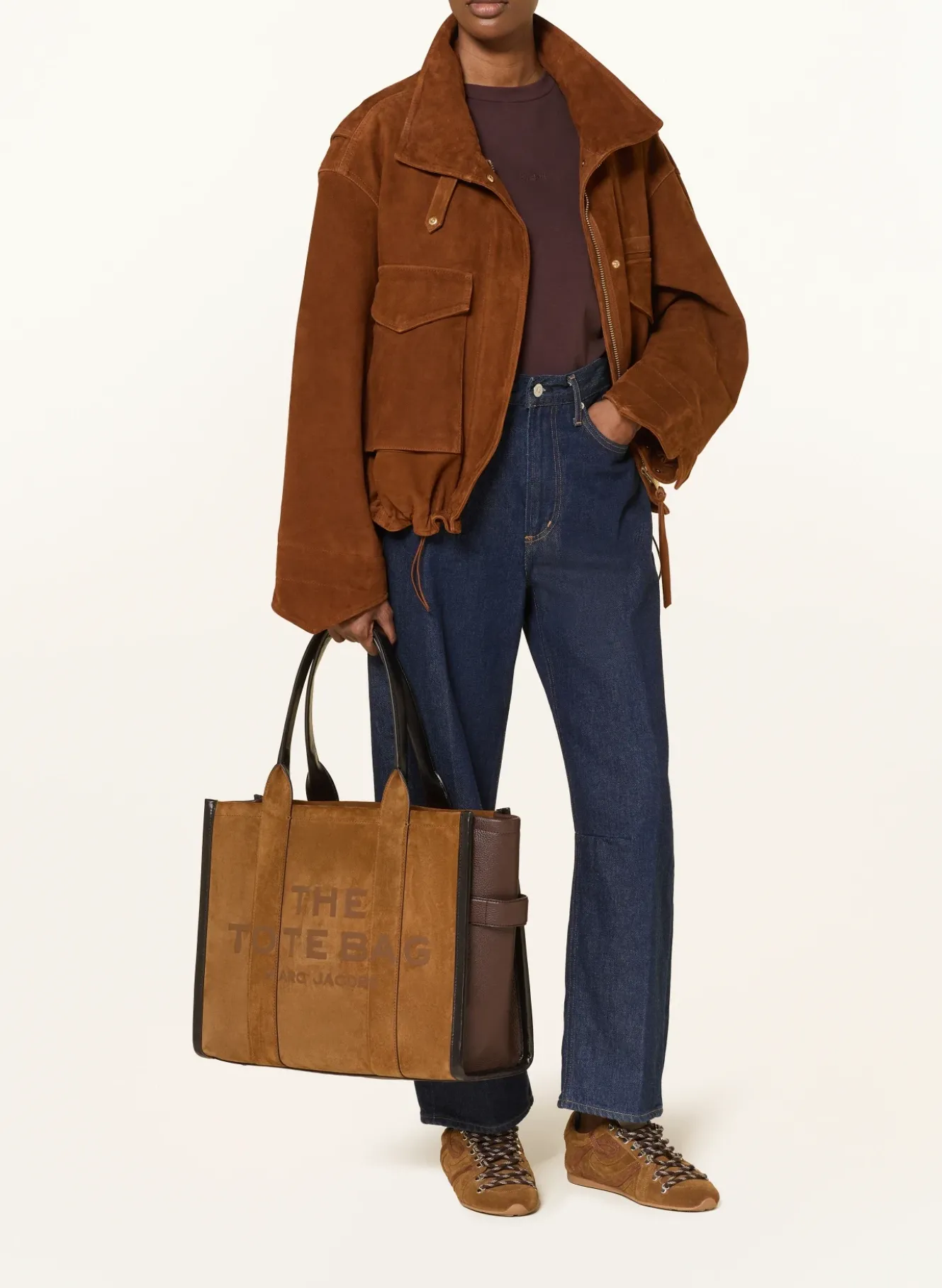 Shopper THE LARGE TOTE SUEDE LEATHER MIX