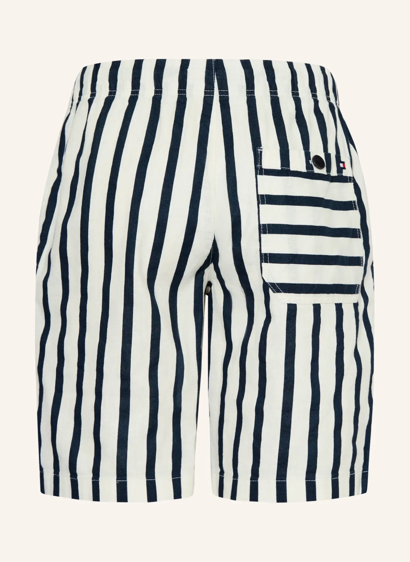 Shorts im Jogging-Stil mit Leinen