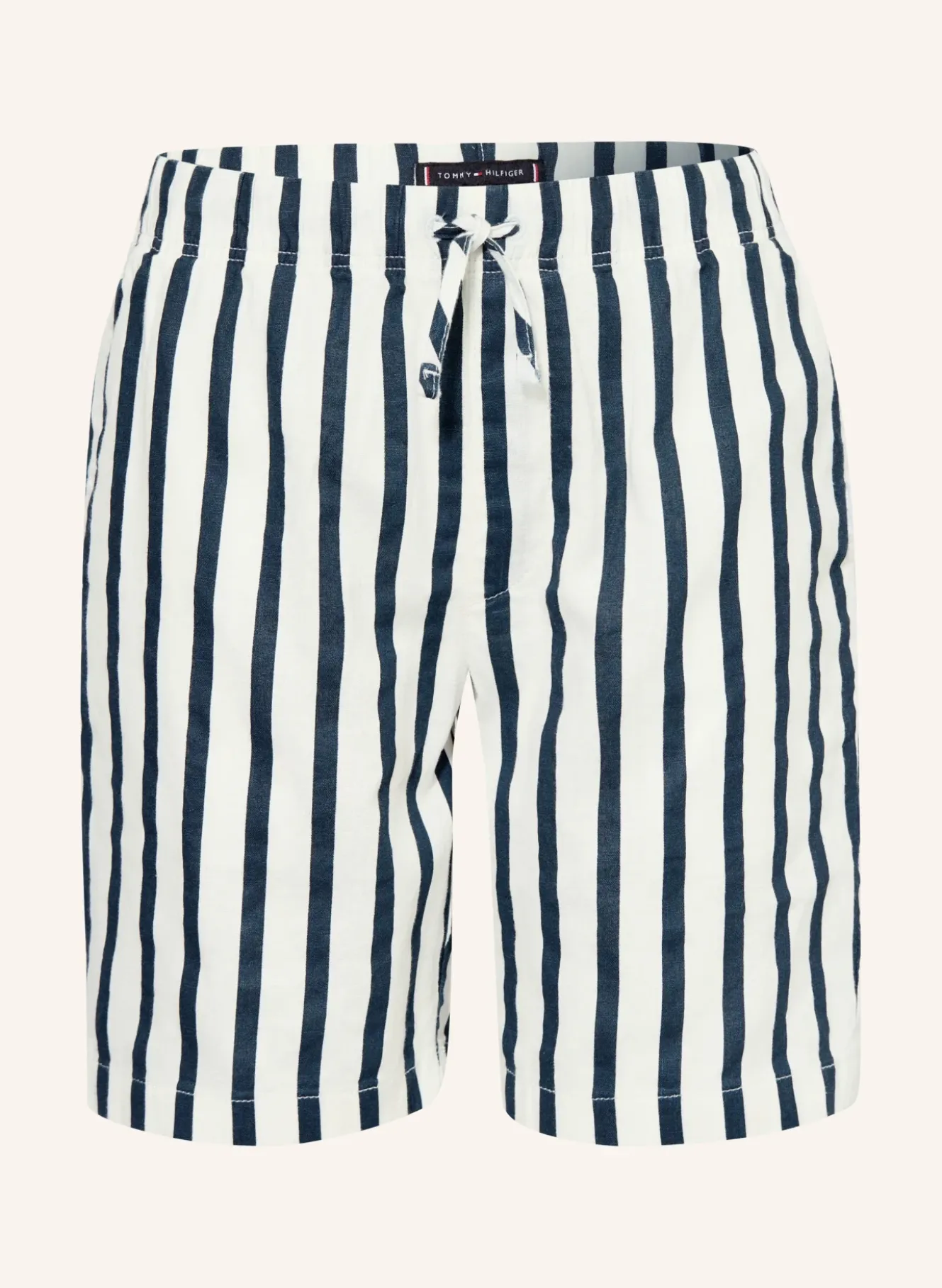 Shorts im Jogging-Stil mit Leinen