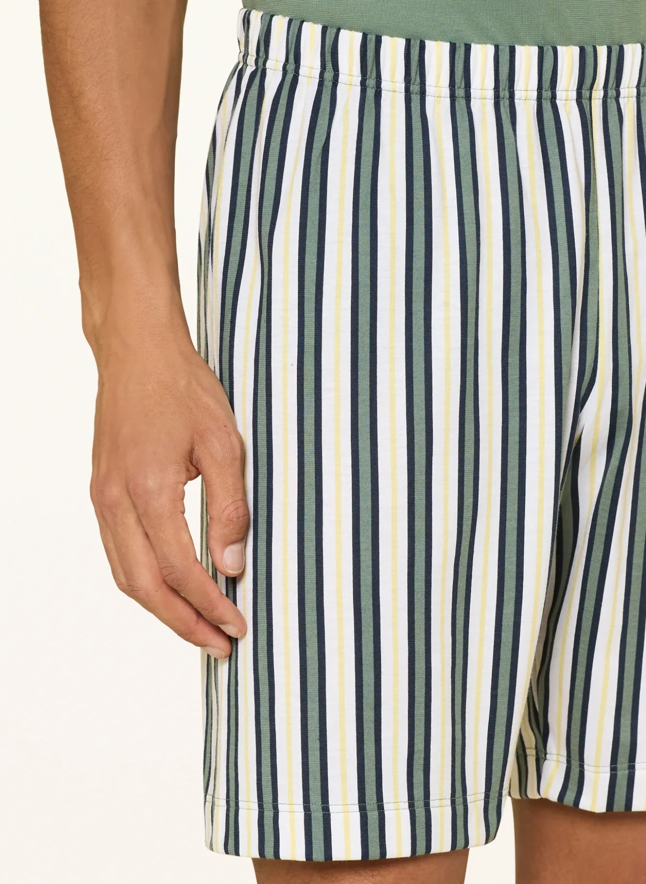 Shorty-Schlafanzug Serie PALM STRIPES