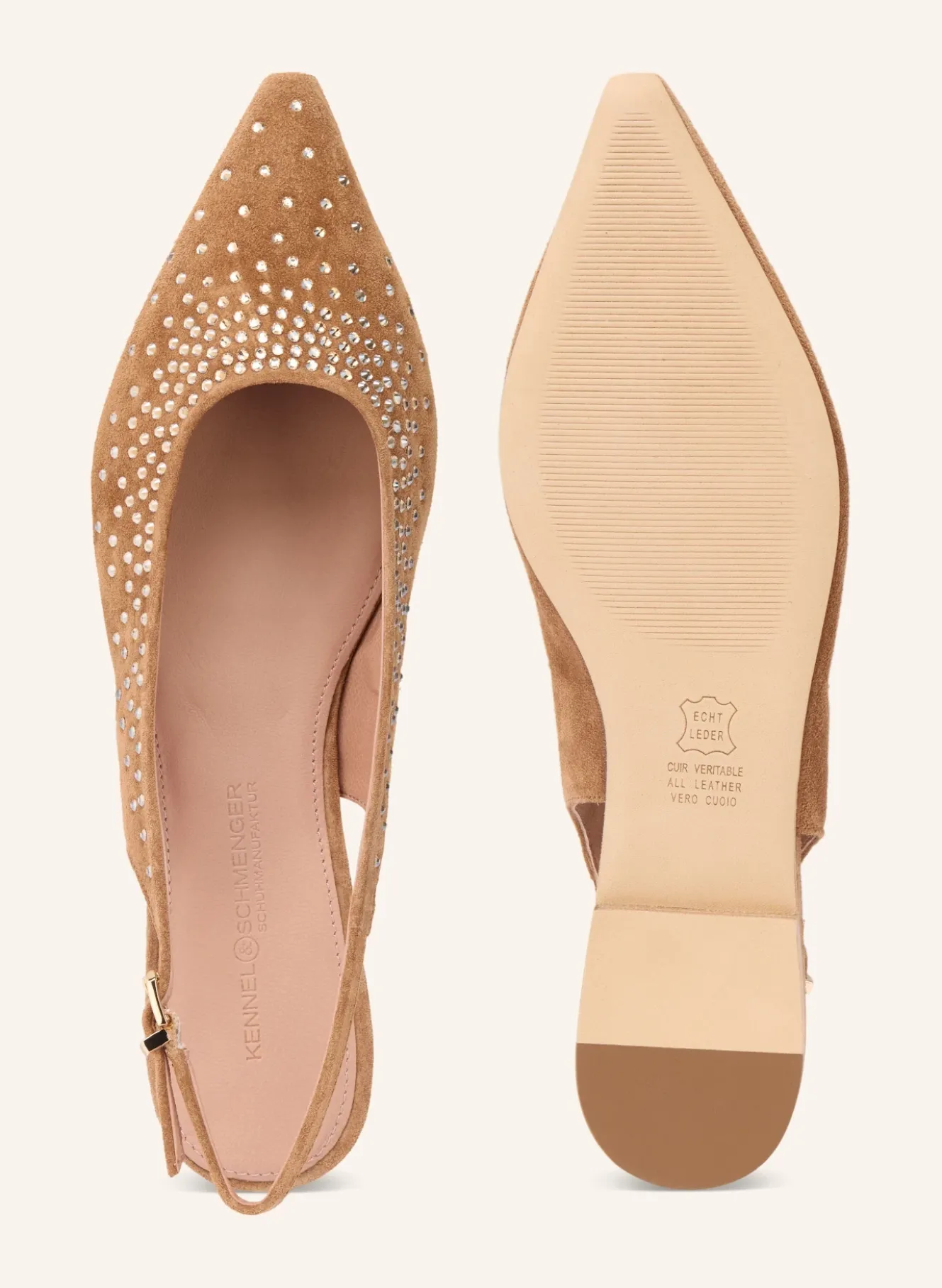 Slingballerinas NIKA mit Schmucksteinen