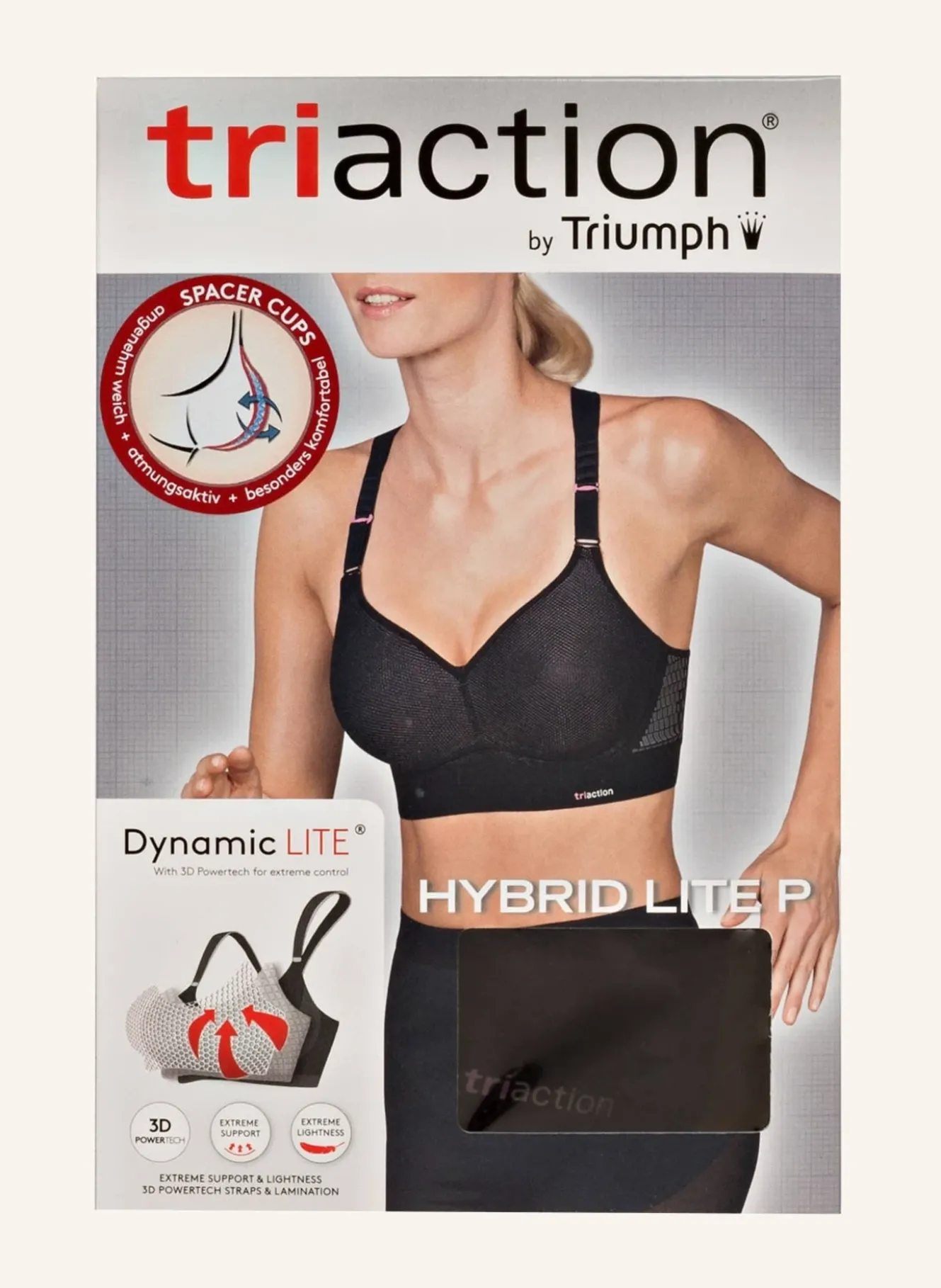 Sport-BH TRIACTION HYBRID LITE mit Mesh