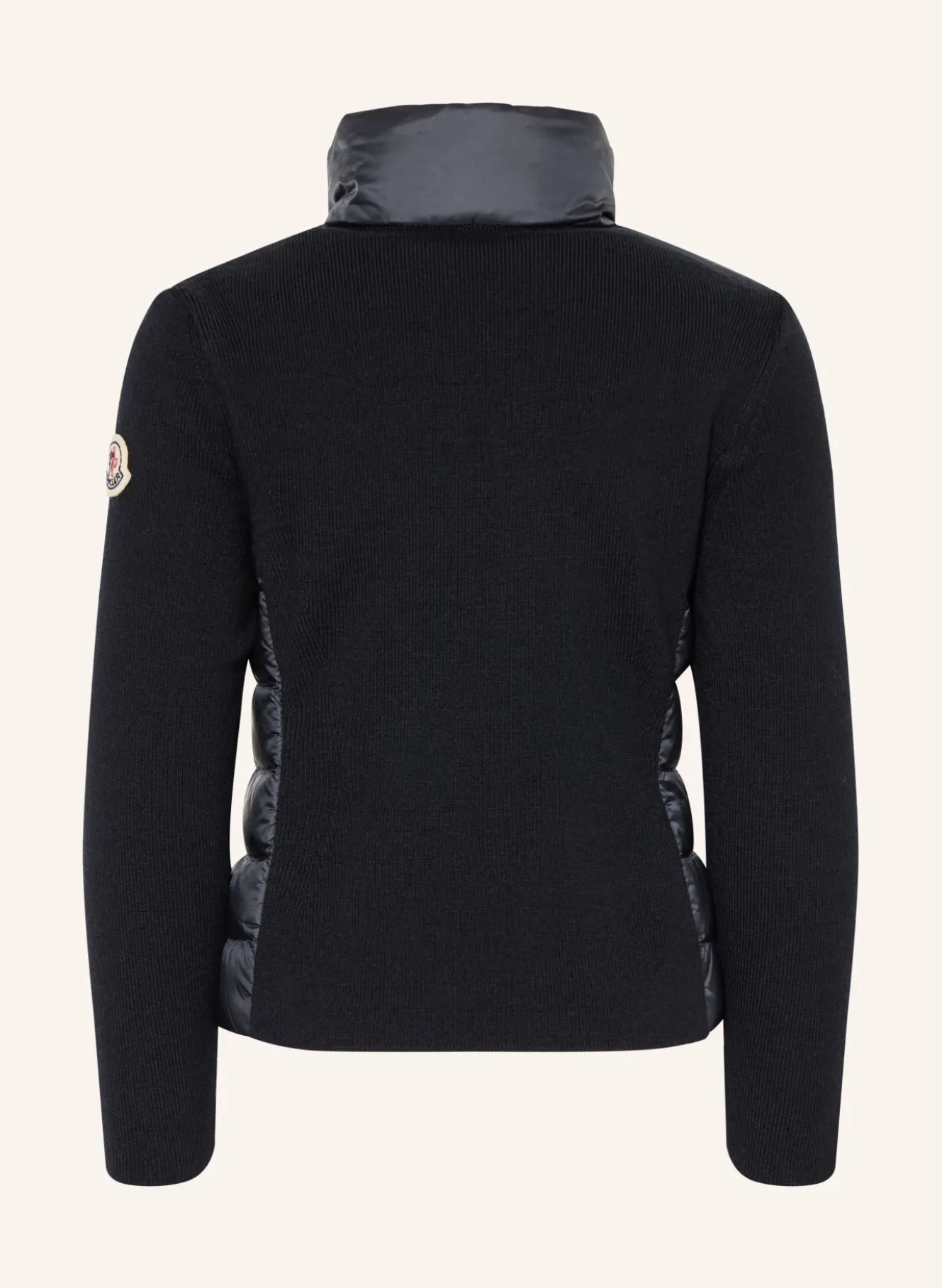 Steppjacke im Materialmix