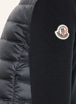Steppjacke im Materialmix