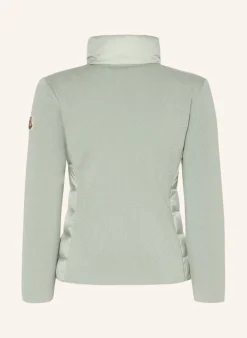 Steppjacke im Materialmix