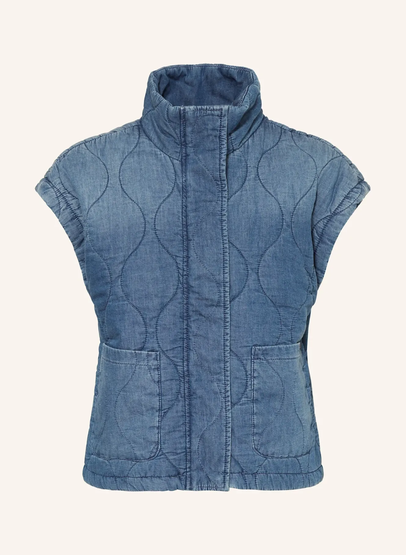 Steppjacke in Jeansoptik