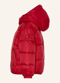 Steppjacke mit abnehmbarer Kapuze