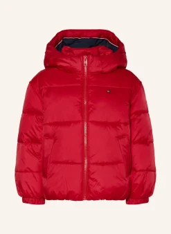 Steppjacke mit abnehmbarer Kapuze