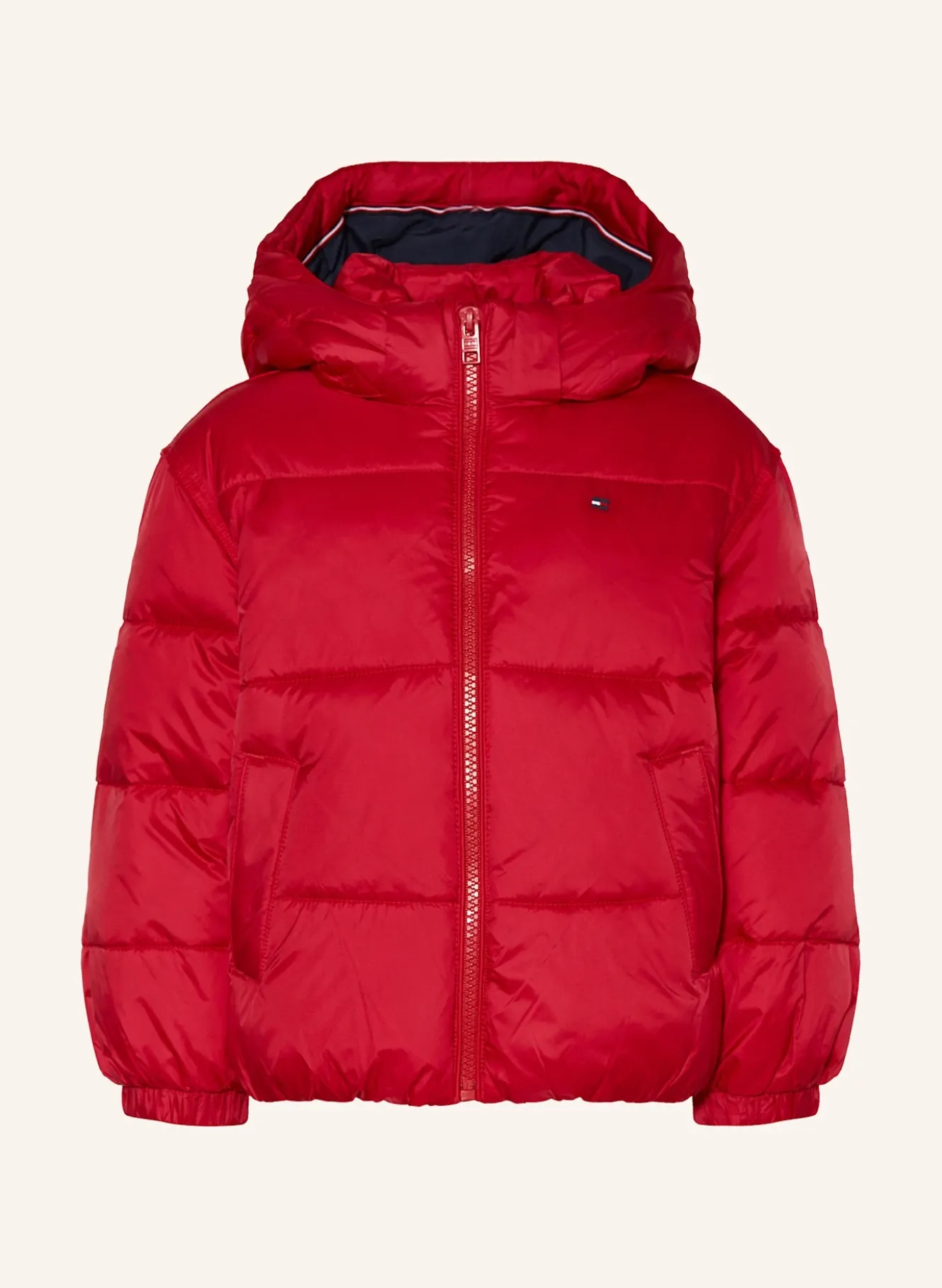 Steppjacke mit abnehmbarer Kapuze