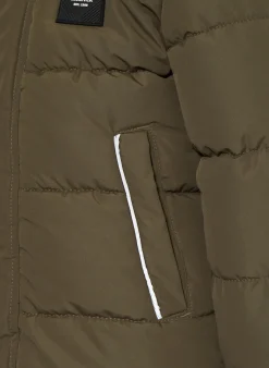 Steppjacke mit abnehmbarer Kapuze