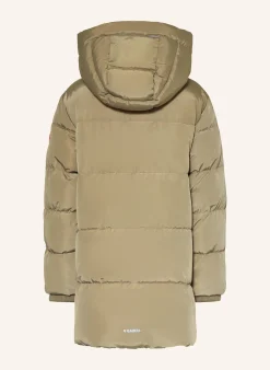 Steppjacke mit Kunstpelz