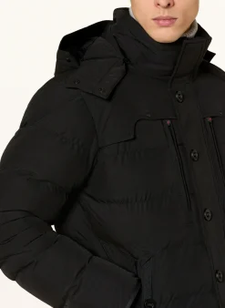 Steppjacke STARSTREAM mit abnehmbarer Kapuze und Kunstfellbesatz