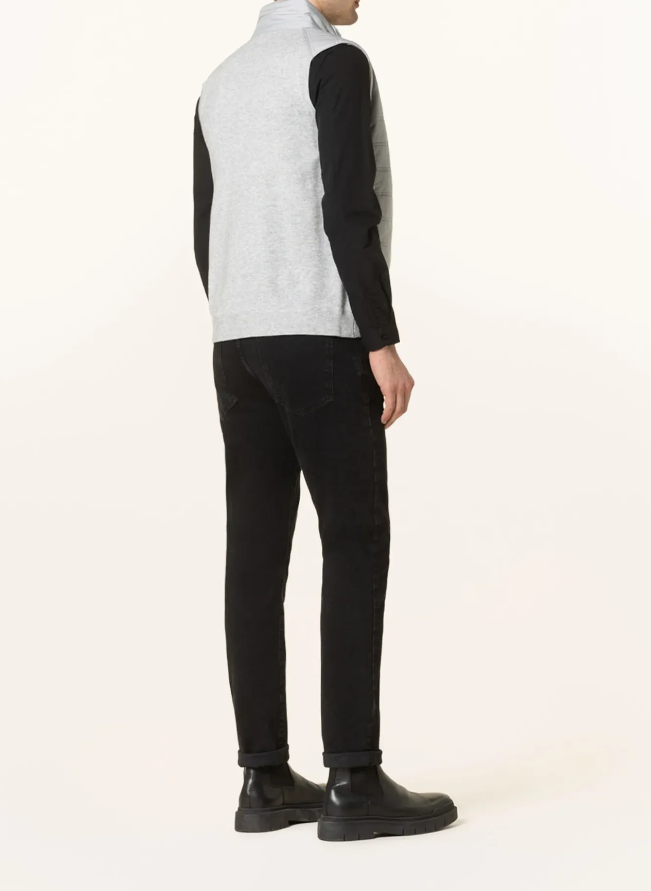 Steppweste WILLIAM im Materialmix