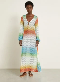 Strandkleid mit Glitzergarn
